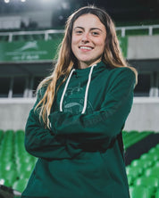 SUDADERA CON CAPUCHA VERDE