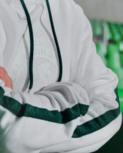 SUDADERA CON CAPUCHA BLANCA