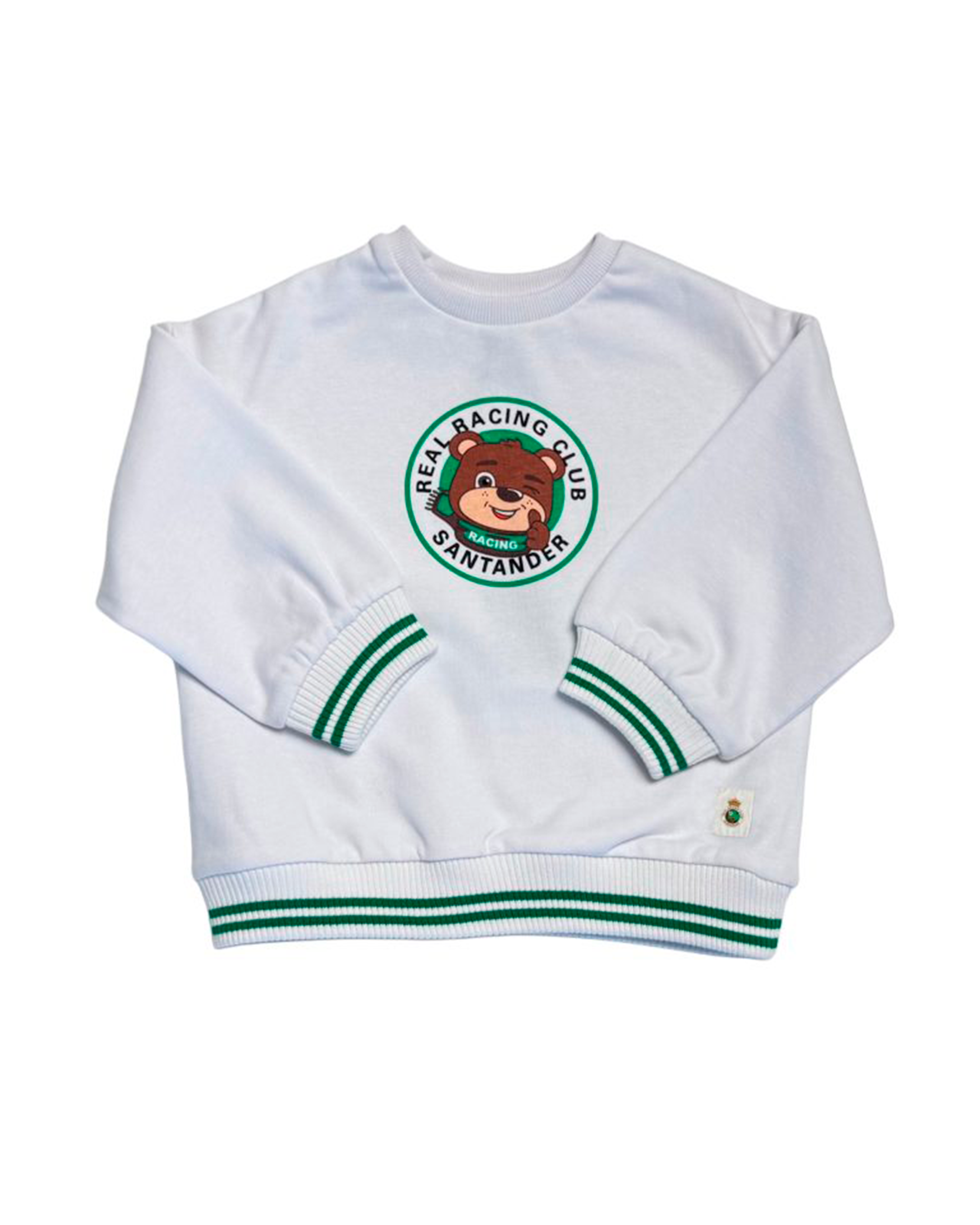 SUDADERA BLANCA BEBE OSO CACHO