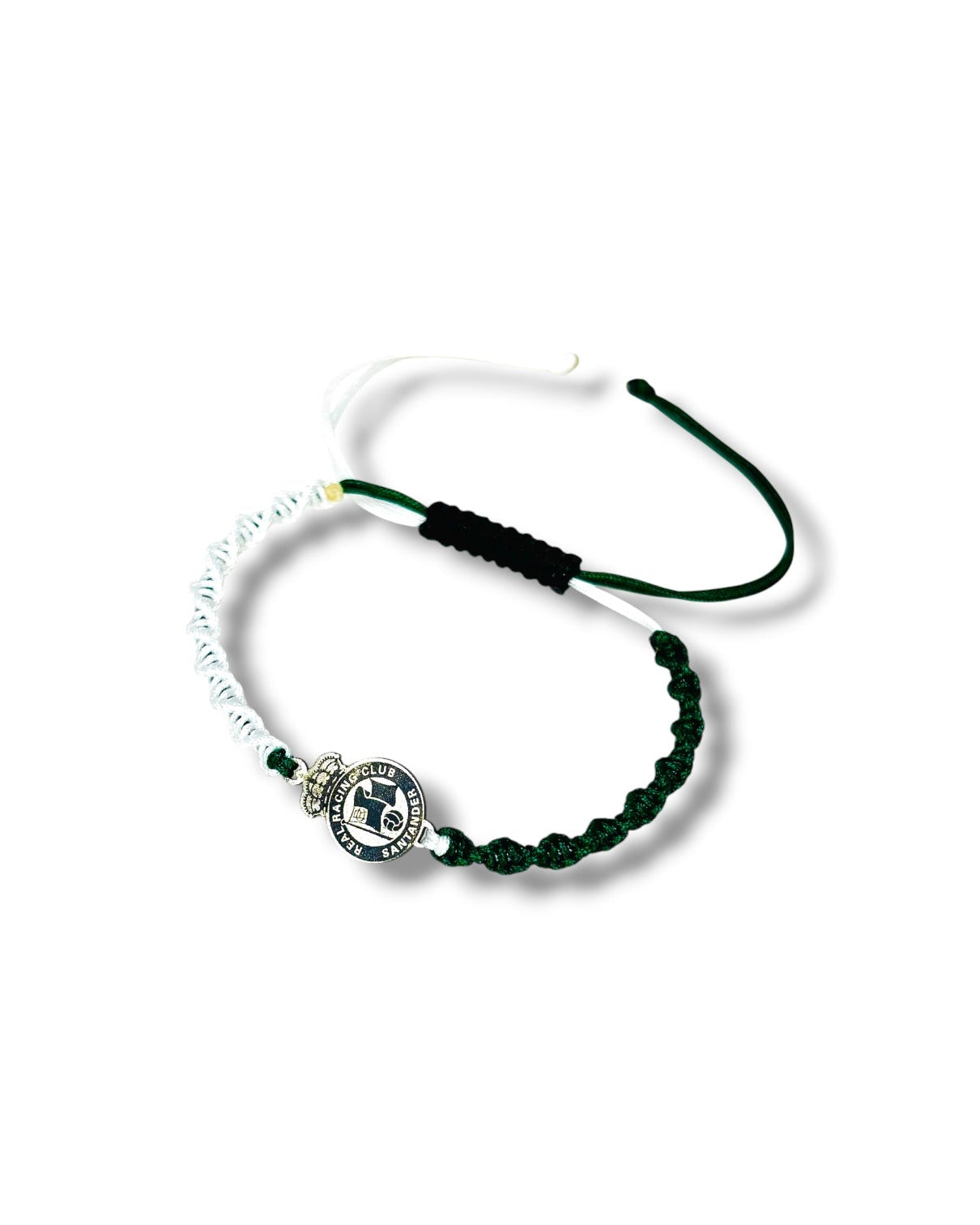 PULSERA ESCUDO DE PLATA NYLON BICOLOR LABARO