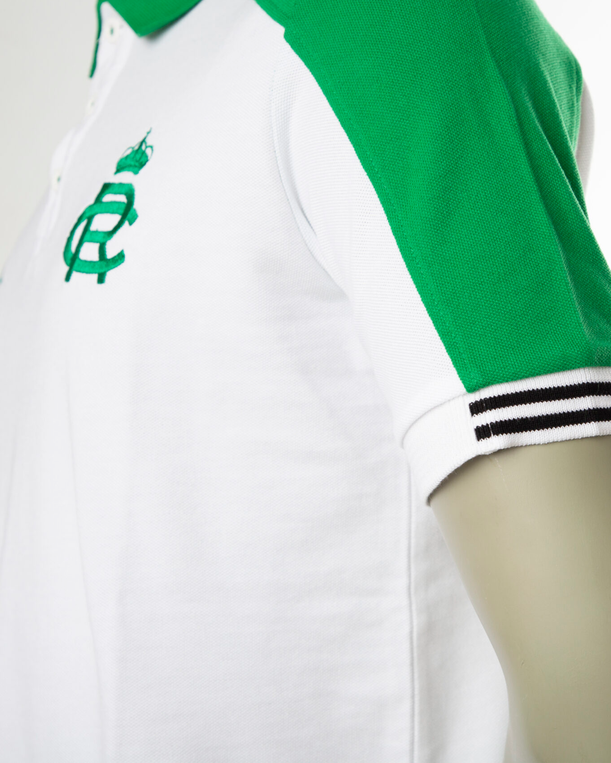 POLO CASUAL BLANCO-VERDE 24/25