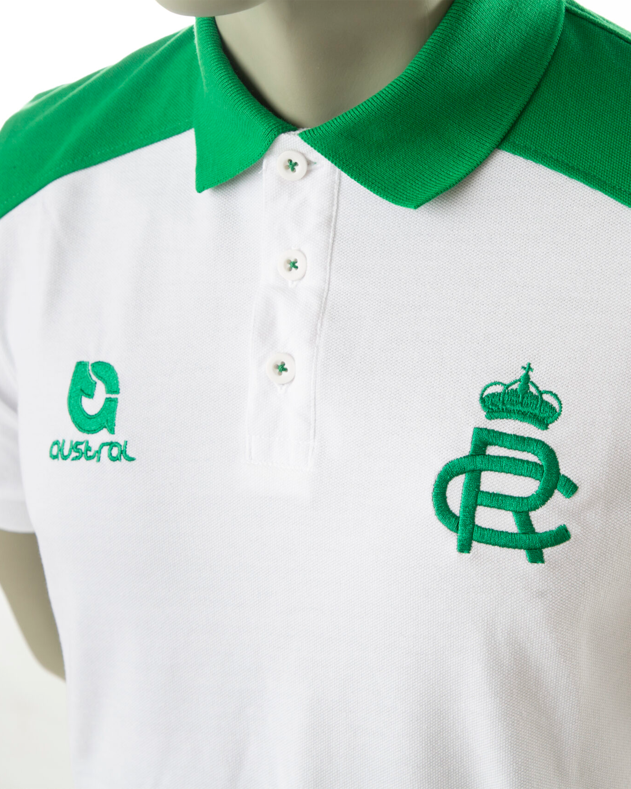 POLO CASUAL BLANCO-VERDE 24/25