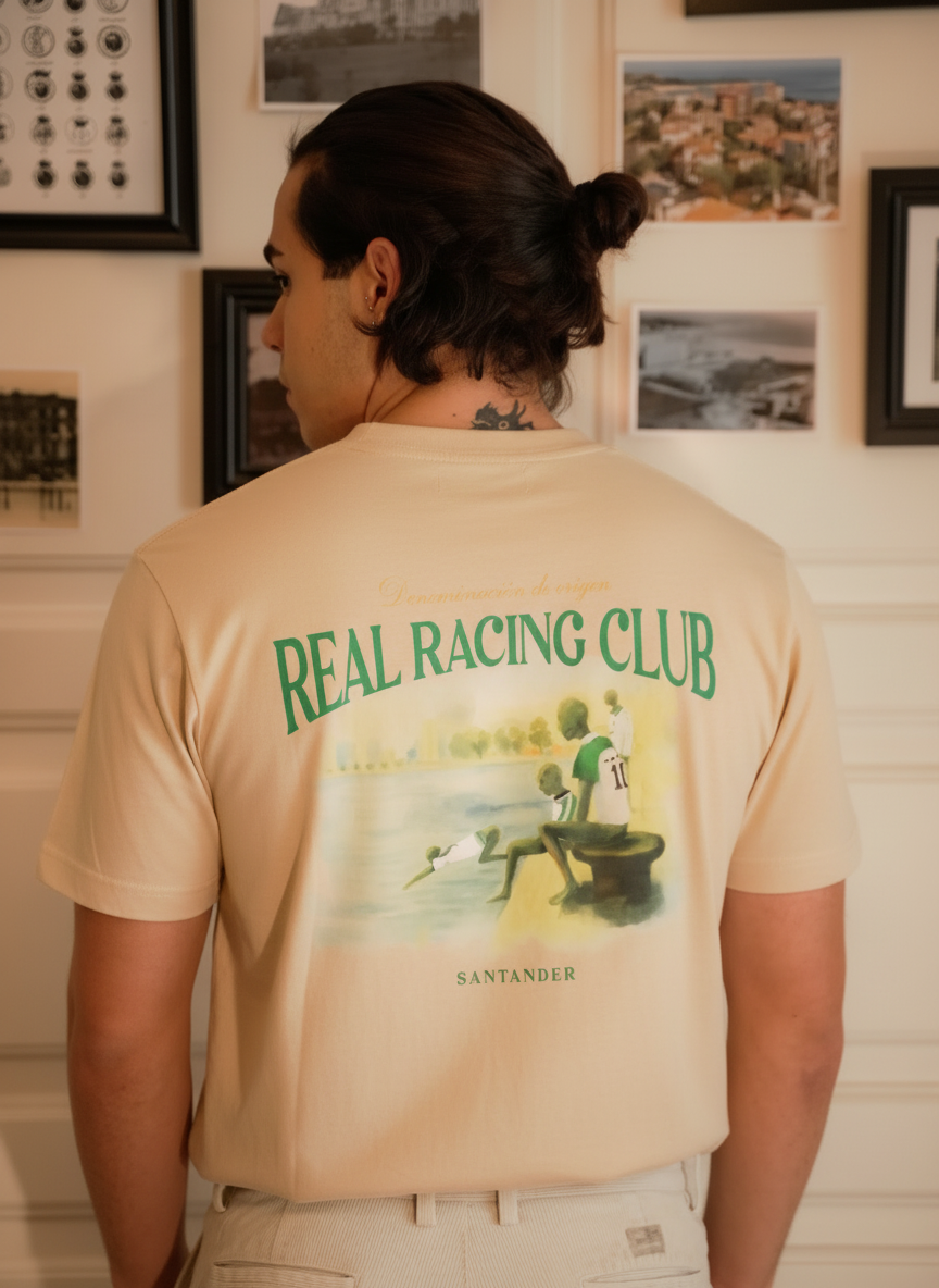 CAMISETA RAQUEROS BEIGE