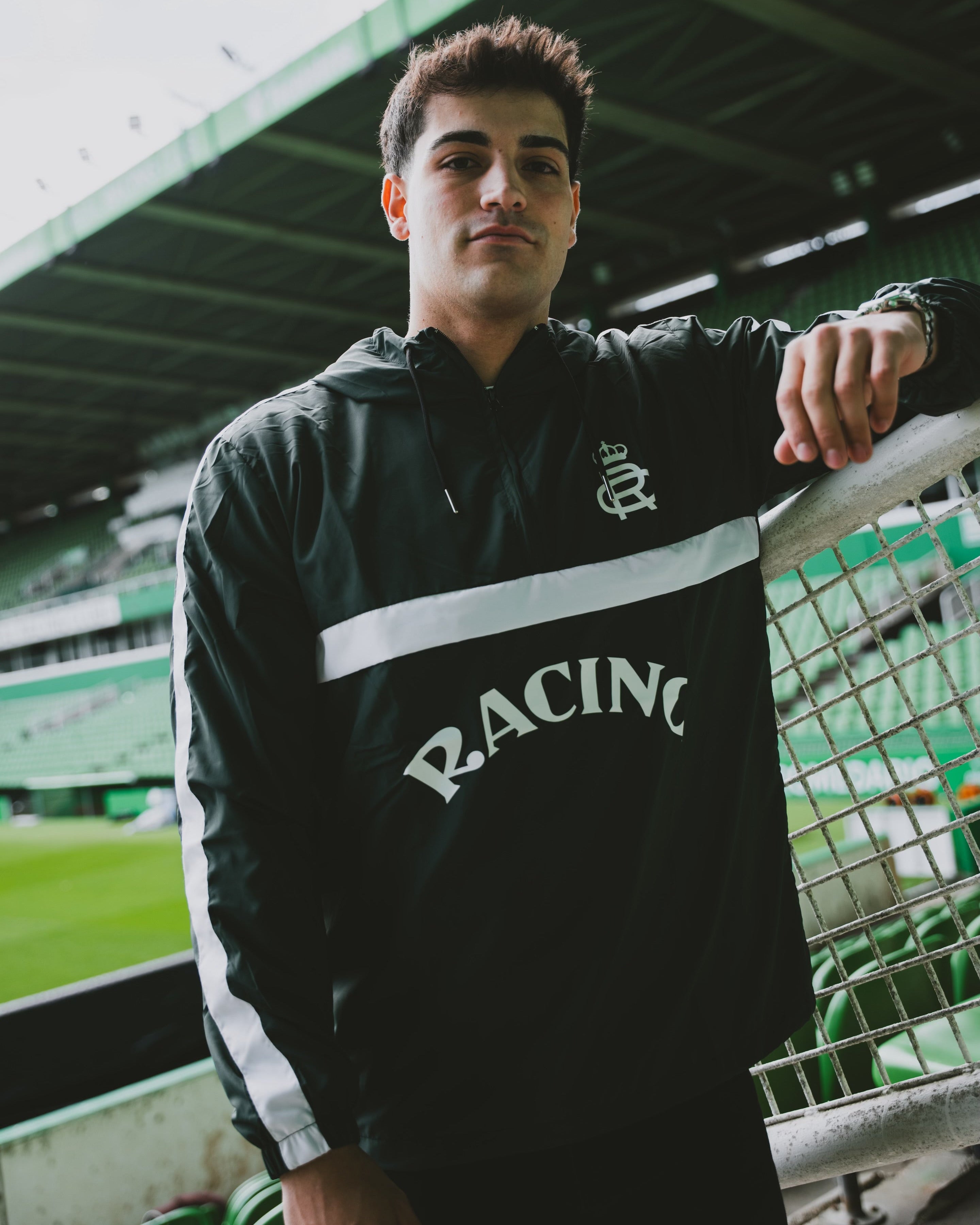 ANORAK VERDE Y BLANCO