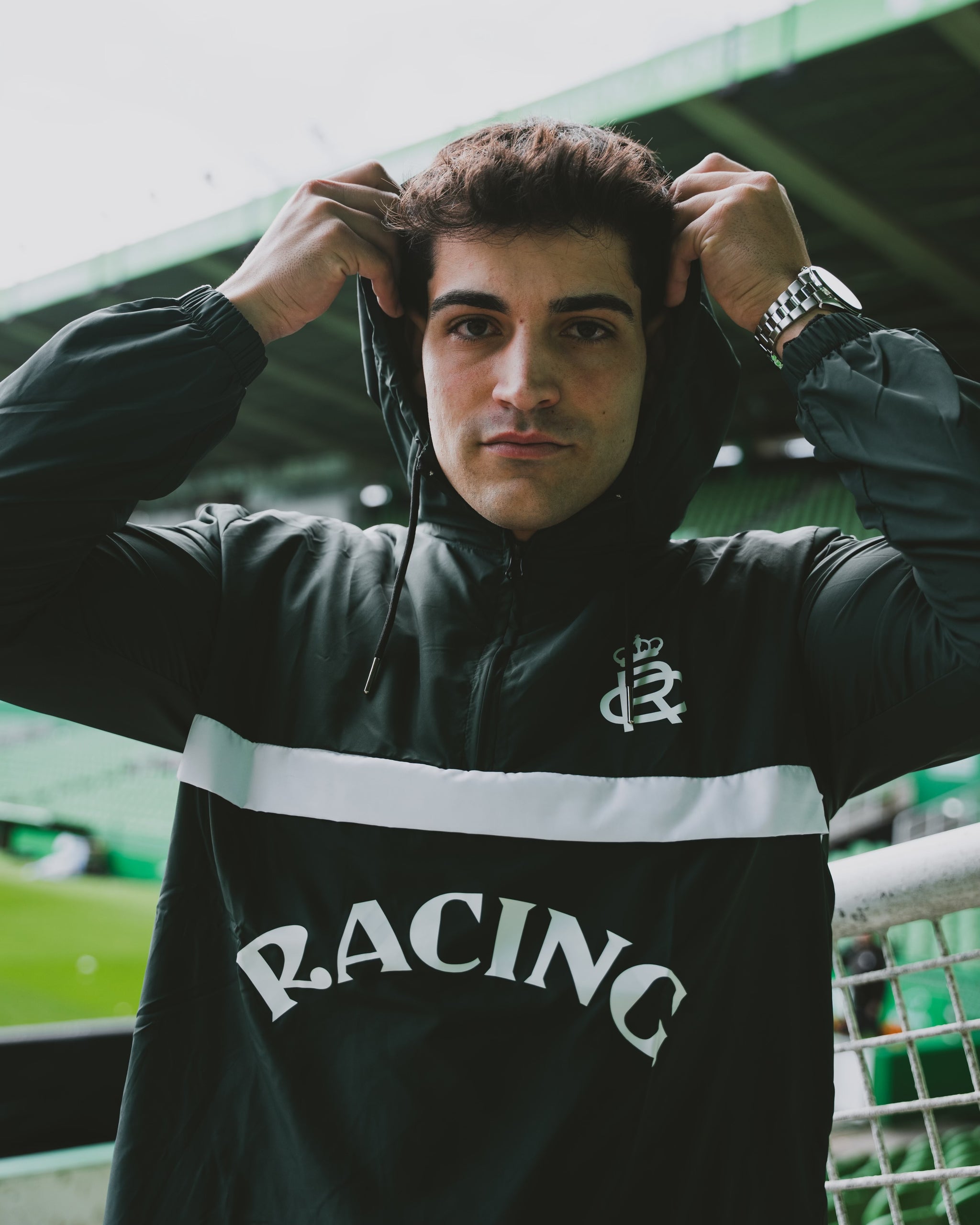 Banderines Reycin ANORAK VERDE Y BLANCO – REAL RACING CLUB