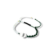 PULSERA ESCUDO DE PLATA NYLON BICOLOR BARANDILLA