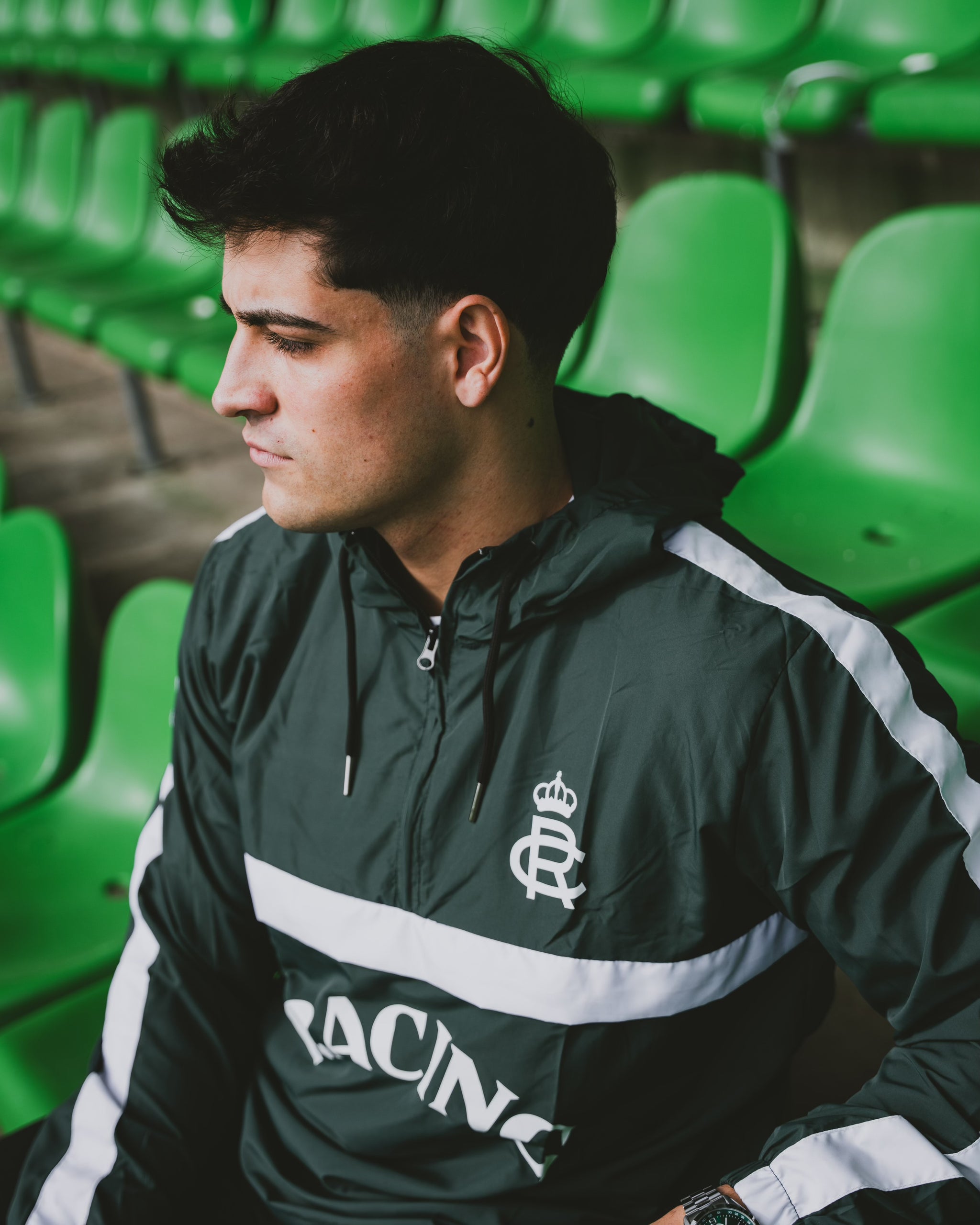 Banderines Reycin ANORAK VERDE Y BLANCO – REAL RACING CLUB