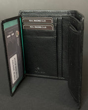 BILLETERA CLASICA CON MONEDERO LOGO METALICO