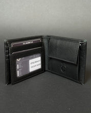 BILLETERA AMERICANA MONEDERO LOGO METÁLICO