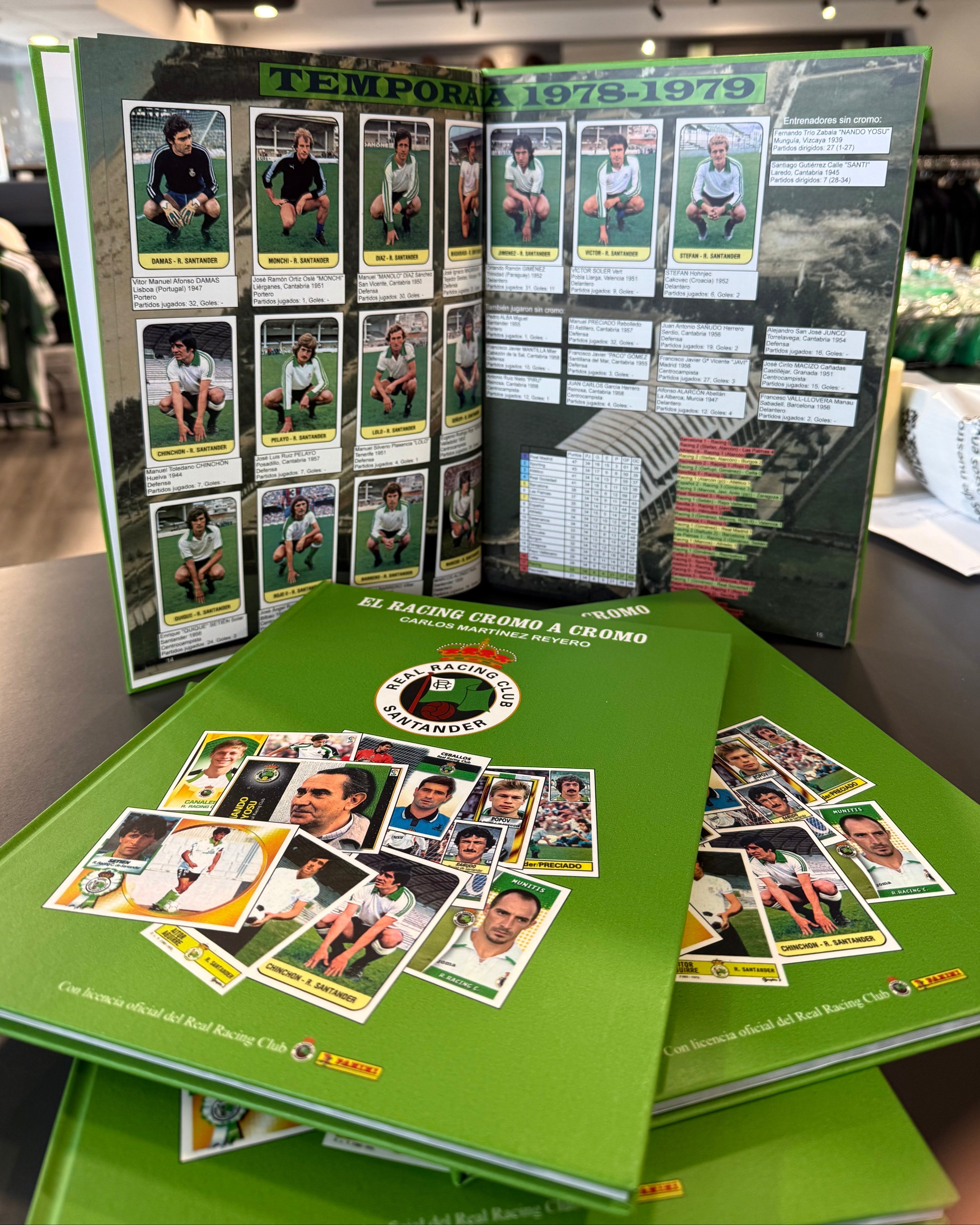 EL RACING CROMO A CROMO TAPA DURA