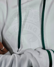 SUDADERA CON CAPUCHA BLANCA