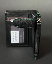 TARJETERO MONEDERO LOGO METÁLICO