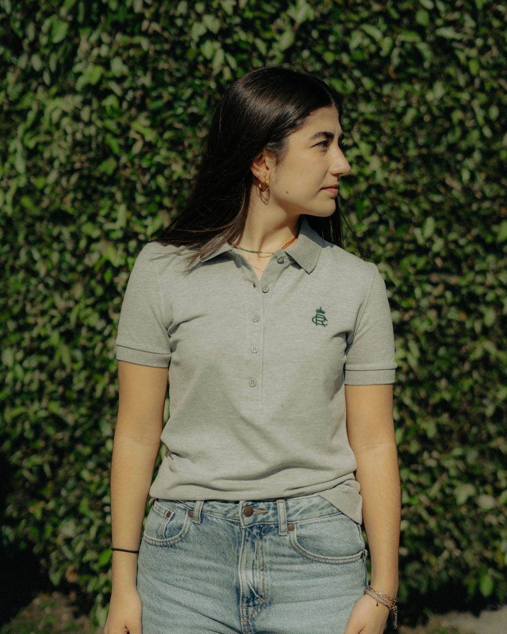 POLO GRIS RC MUJER