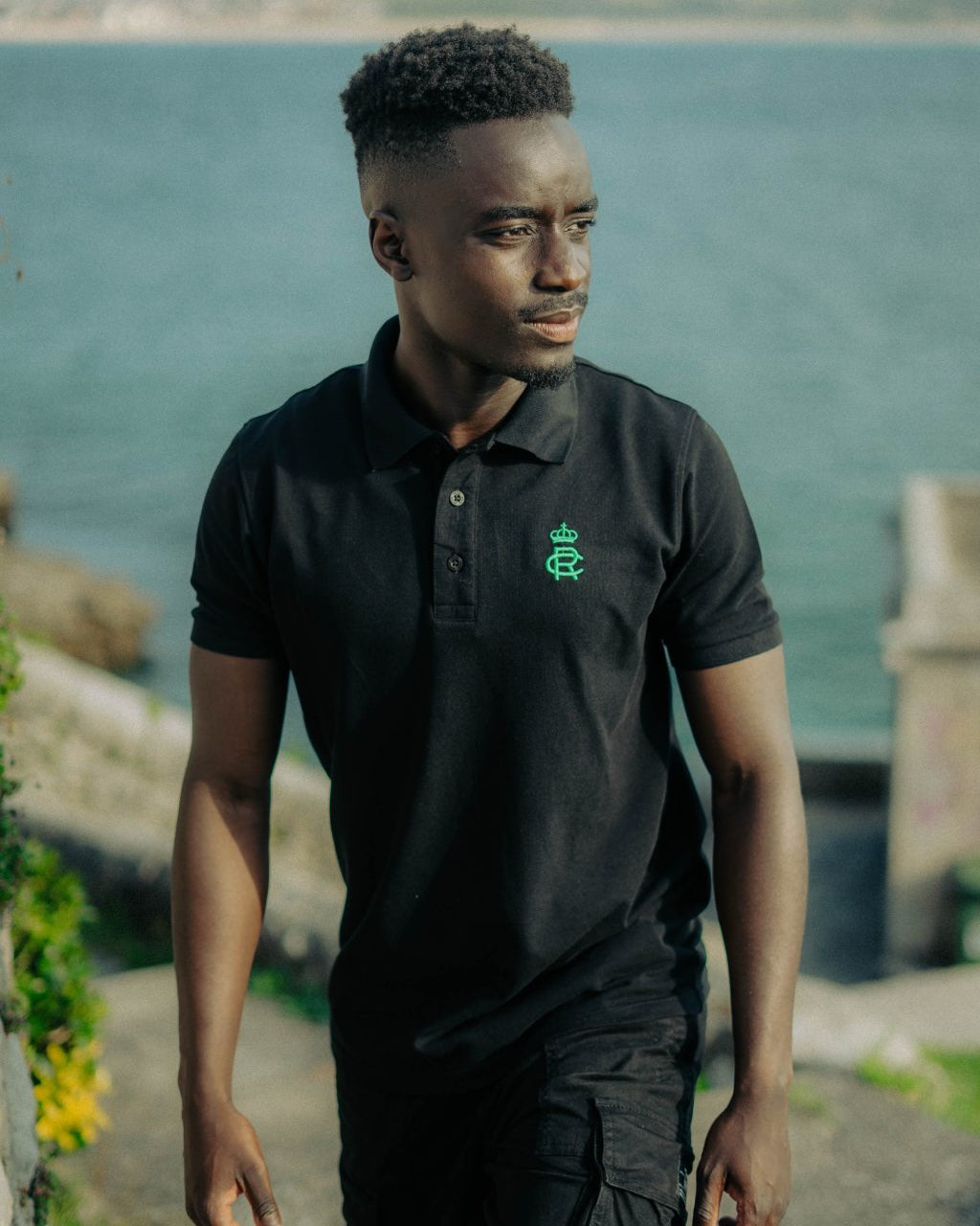 POLO NEGRO RC HOMBRE